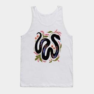 Folk Snake - black Tank Top